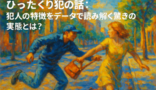 ひったくり犯の話：犯人の特徴をデータで読み解く驚きの実態とは？